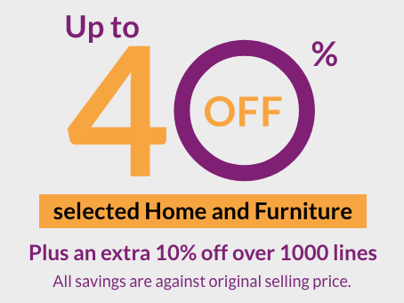 Up to 40% off