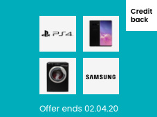 Our latest credit back offer